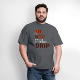 Blood, Sweat & Tears Half Sleeve Premium Tee - charcoal