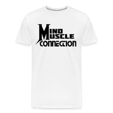 Mind Muscle Connection Men’s Premium Organic T-Shirt - white