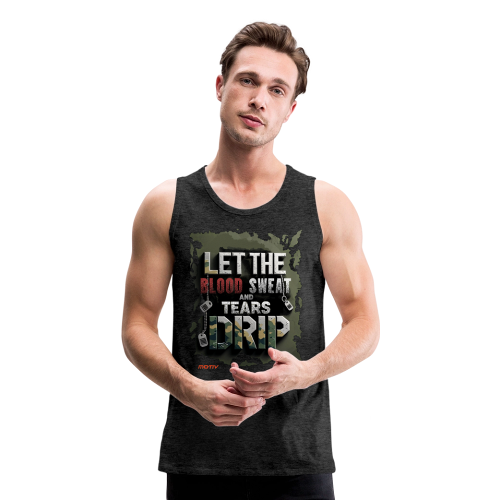 BLODD SWEAT & TEARS Men’s Premium Tank - charcoal grey
