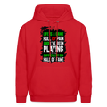 LIFE IS A GAME men's premium quality hoodie - red