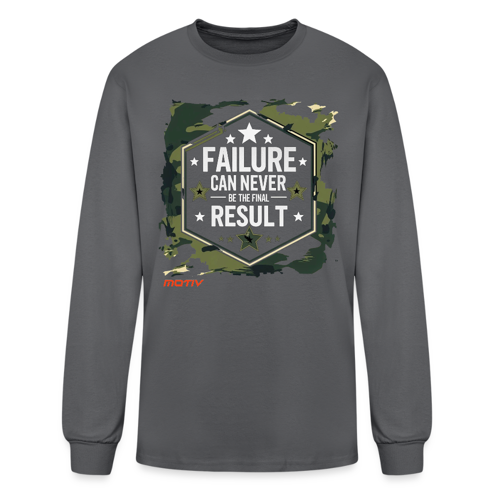 FINAL RESULT Men's Long Sleeve T-Shirt - charcoal