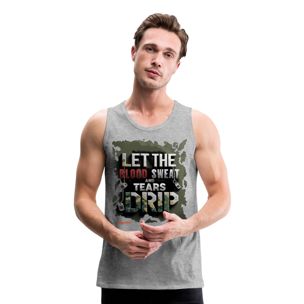 BLODD SWEAT & TEARS Men’s Premium Tank - heather gray