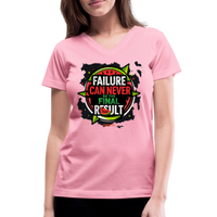 FINAL RESULT Women's V-Neck T-Shirt - pink