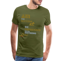 Aim For Success Men's Premium T-Shirt - olive green