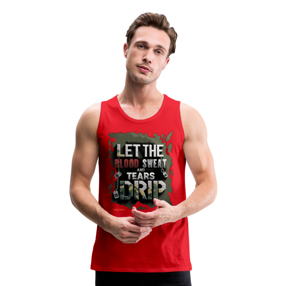 BLODD SWEAT & TEARS Men’s Premium Tank - red