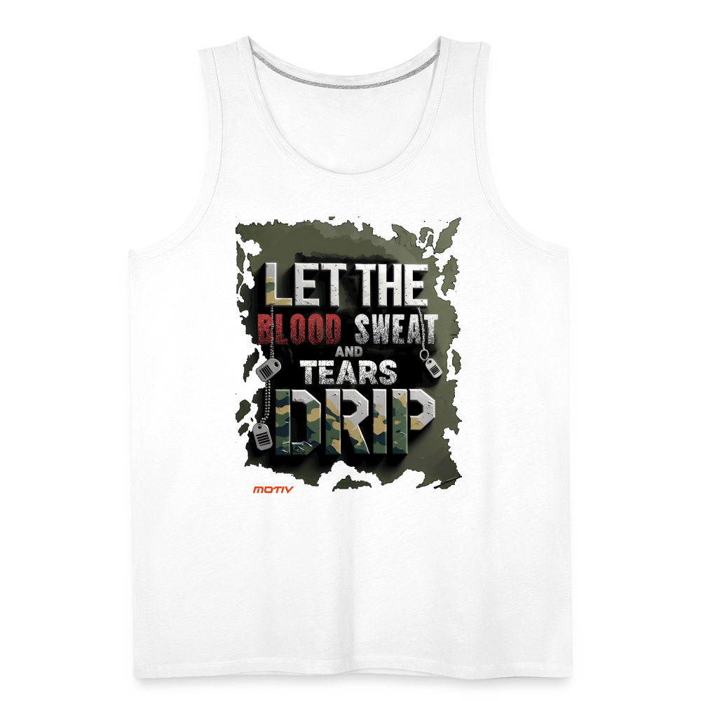 BLODD SWEAT & TEARS Men’s Premium Tank - white