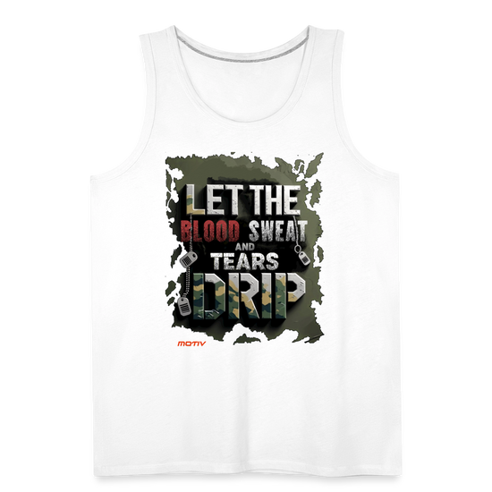 BLODD SWEAT & TEARS Men’s Premium Tank - white