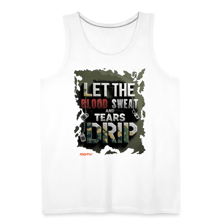 BLODD SWEAT & TEARS Men’s Premium Tank - white