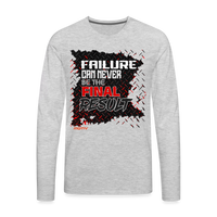 Men's FINAL RESULT Premium Long Sleeve T-Shirt - heather gray