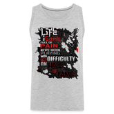 LIFE IS A GAME Men’s Premium Tank - heather gray