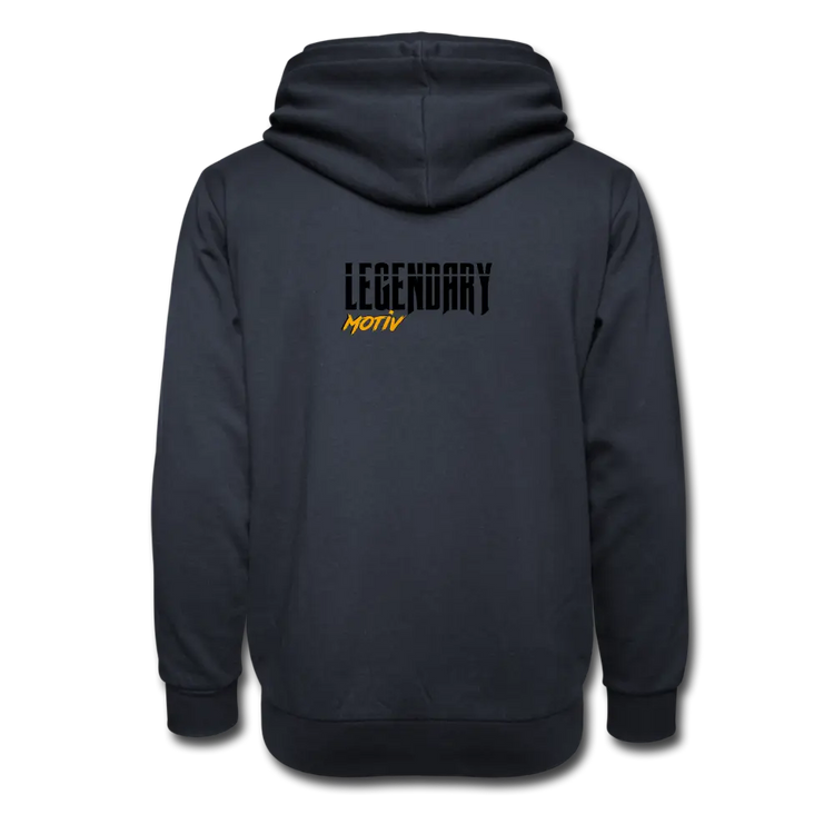 "BEEN THERE DONE THAT" Style 3 Shawl Collar Hoodie - navy