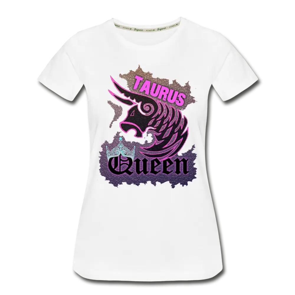 Taurus Queen Women’s Premium Organic T-Shirt - white
